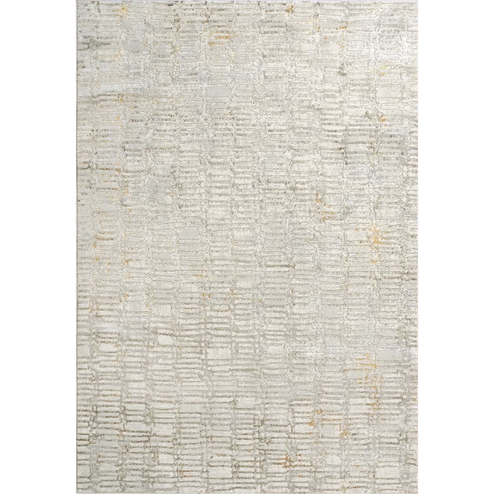 Dynamic Rugs 1356-897 Gold 7.10 Ft. X 10.10 Ft. Rectangle Rug in Cream/Silver/Gold